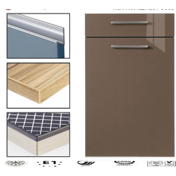 Moderne glänzende Acryl Küche Schrank Türen mit PVC Kantenbanding (angepasst)